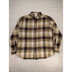Columbia Mens Flare Gun Waffle‎ Lined Flannel II Long Sleeve Hiking XL Outdoors